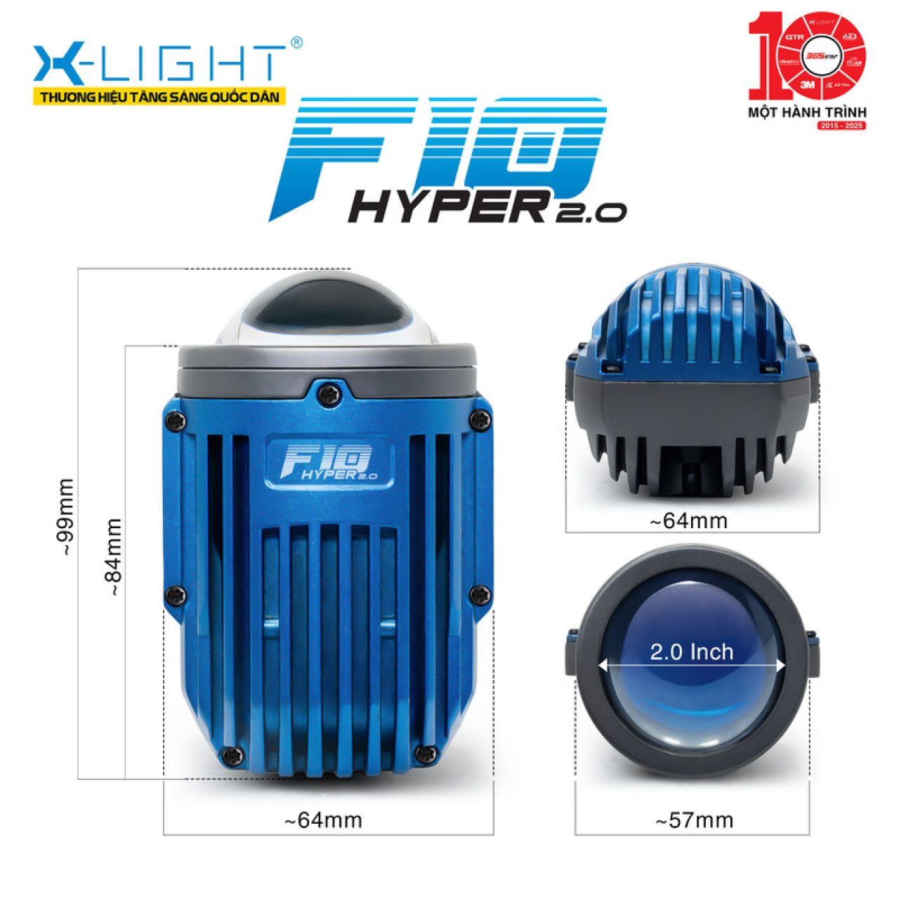 BI GẦM X-LIGHT F10 HYPER 2.0 - Hình 5